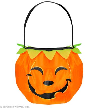 Kürbis Betteltasche - Süßes oder Saures - Tasche Kürbis Bettel Beutel Halloween 