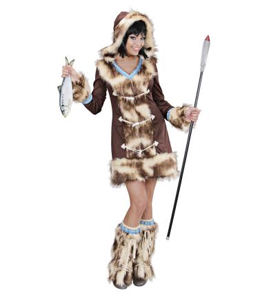 Sexy Eskimo Kleid Aikaa Stülpen Girl Verkleidung 