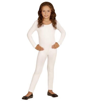 Langer Body für Kinder in weiß 4 bis 12 Jahre 140 cm - 152 cm
