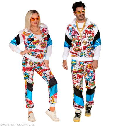 Pop Art  Trainingsanzug für Sie und Ihn  Jogginganzug Gr. S bis 2XL - Retro Style 