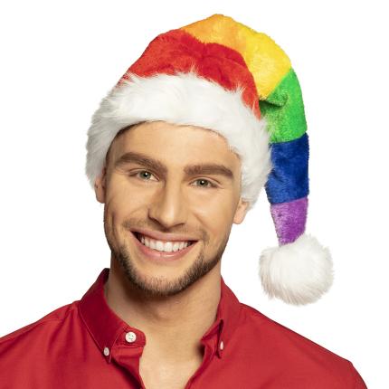 Weihnachtsmütze Regenbogen - Santa Rainbow 