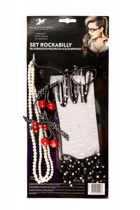 Verkleidungsset Rockabilly  - Zubehör 50er Jahre Verkleidung 