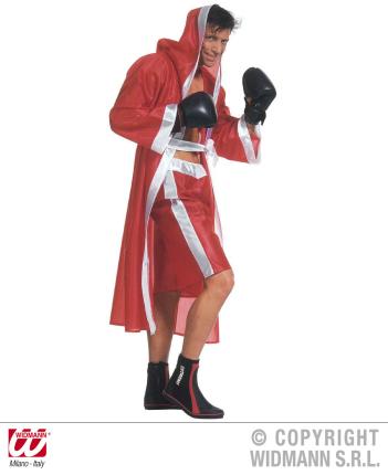 Boxer Umhang mit Gürtel und Hose Gr. L  rot