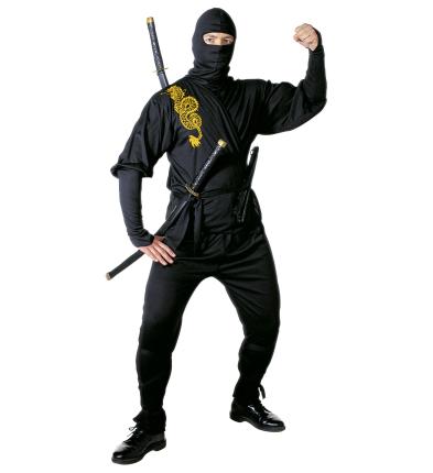 Ninja Kostüm Samurai Verkleidung - Shinobi Japan Kung Fu Karate Judo 