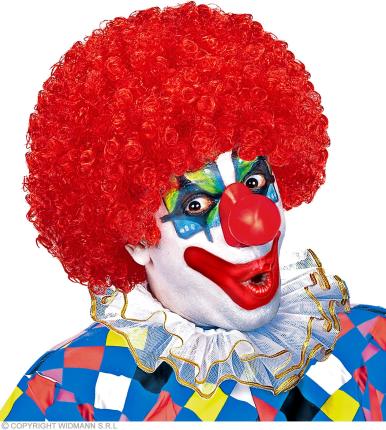 Perücke Clown in rot - Zirkus Clownperücke - Mottoparty 