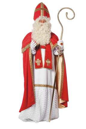 Hochwertiges Heiliger St. Nikolaus Herrenkostüm Deluxe -  Gr. M/L 