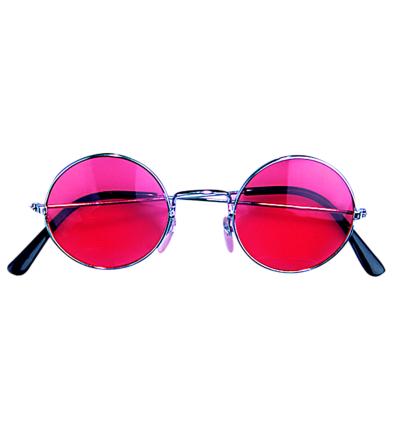 Rote Brille für Charaktere - Hippie Brillen - Charakterbrille rot 