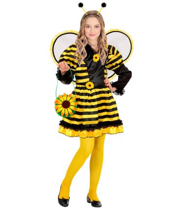 Honig Biene - Kinder Kostuem Gr. 128-140cm  - Bienenkostüm Honigbiene Kostüm 