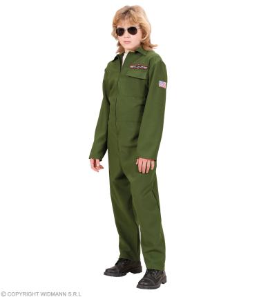 Kampfjet Pilot Kostüm - Jet Pilot Verkleidung  Jetpilot Kinder Pilot 