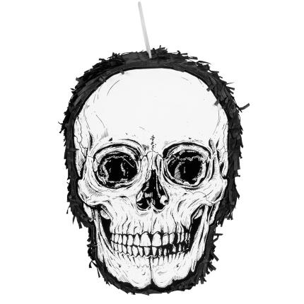 Piñata Schädel - Halloween Pinata 35 x 25 cm - Totenkopf zum Befüllen 
