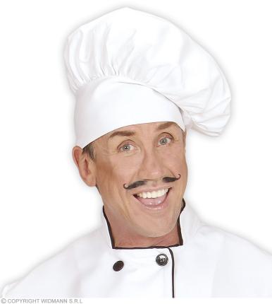 Kochmütze für Erwachsene, weiß - Chefkoch Mütze Koch Hut Küchenchef 
