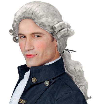 Marquis de Sade - Perücke mit grauem Haar - Kolonialperücke 