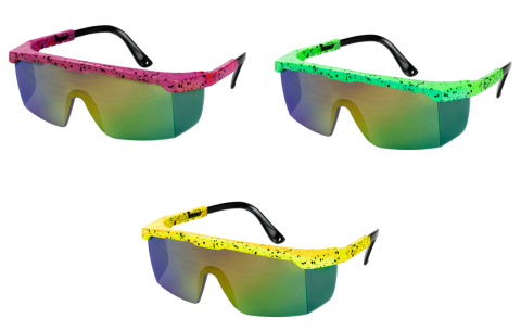 Retro Ski Brille - Schnelle Brille der 80er Jahre in unterschiedlichen Farben 