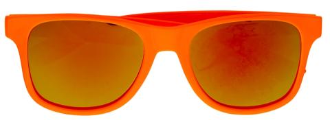 Orange Brille der 80er Jahre mit Gläsern Retro 