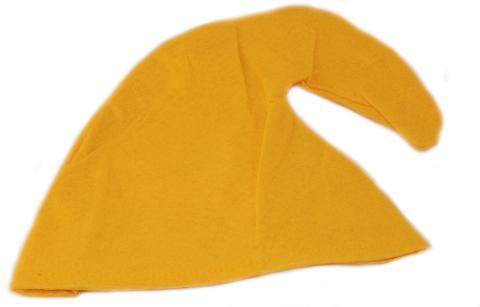 Zwergenmütze für Erwachsene - Zwergen Hut Mütze - Gnommütze - Zwerg gelb