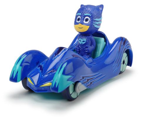 Dickie PJ Masks Spielfigur mit Auto Catboy Gekko Eulette Romeo Fahrzeug