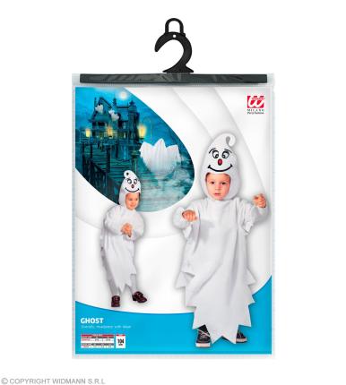 KLEINES GESPENST Kinder Kostüm 2-tlg Geist Ghost Halloween Kleinkind 104-110 