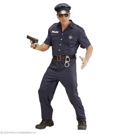 50/52 Polizist Polizei Kostüm Herren Gr L Karneval Fasching Verkleidung #4425 