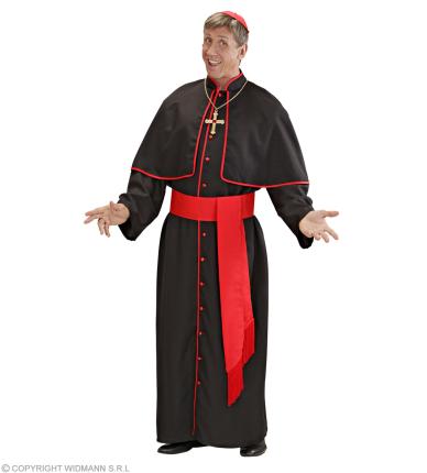 Kardinal Herren Kostüm als Geistlicher verkleiden zu Karneval Fasching 