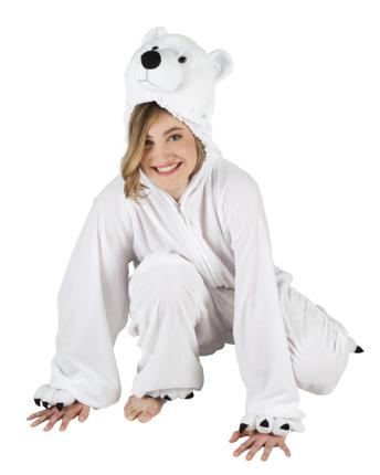 Eisbären Partner Verkleidung Eisbär Plüsch Kostüm  bis 1,95 m 