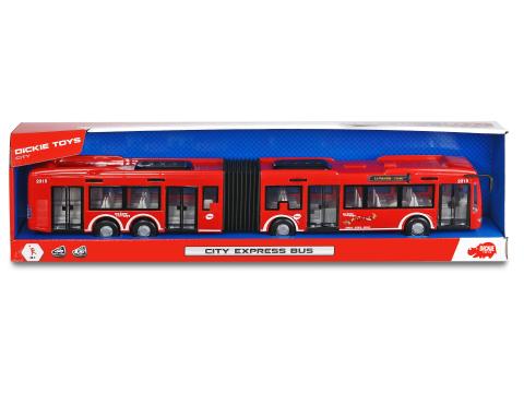 Dickie Toys City Express Bus Gelenkbus 46 cm lang Kinder Spielzeug Spielzeugauto 