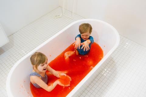 Simba Glibbi Kinder Badespaß Pulver für Badewanne Planschbecken Glibber Schleim 