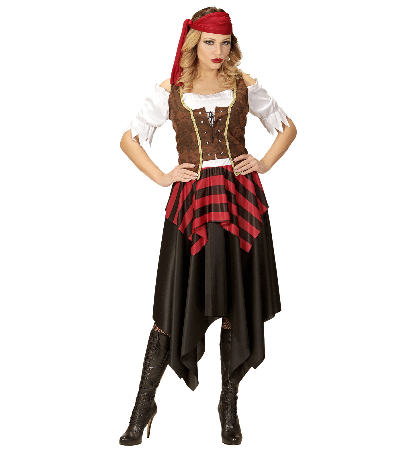 Kinder Piratin Kostüm Piratinkostüm Piratinnen Kleid Mädchen Outfit S 128 cm 