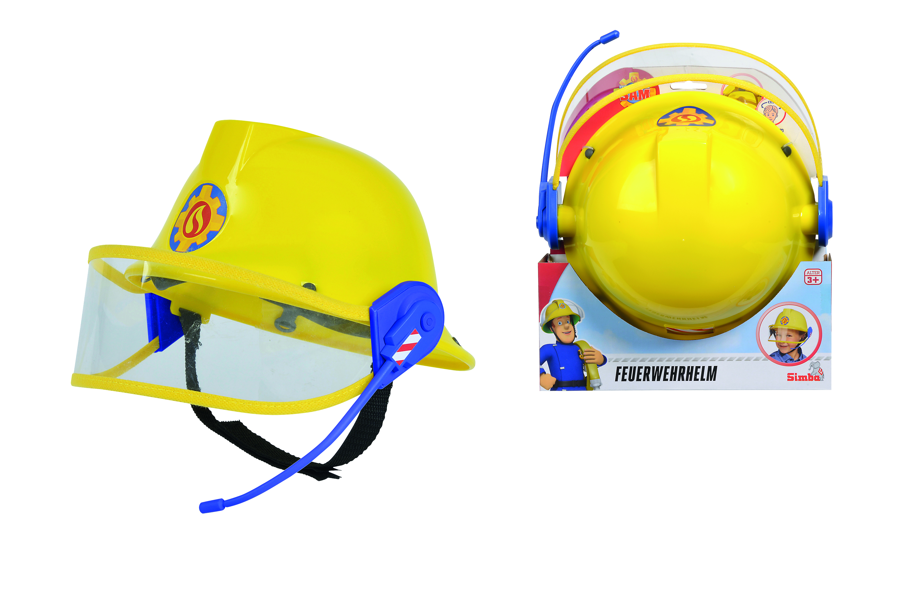 Gelber Kinder Feuerwehr Helm Feuerwehrmann Feuerwehrhelm Kostüm Zubehör Jungen 