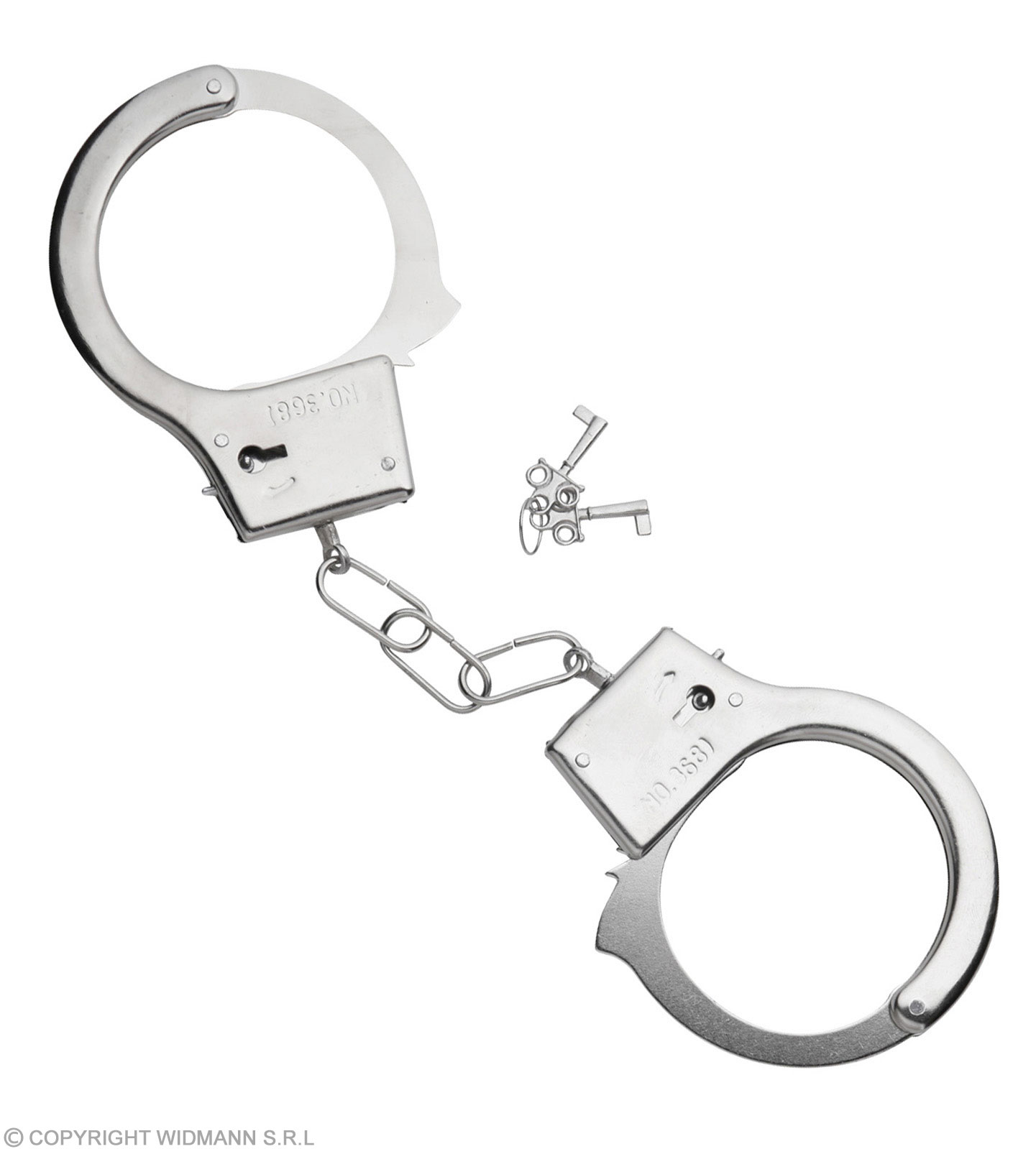 Metall Handschellen - Schlüsselanhänger - Police/Polizei