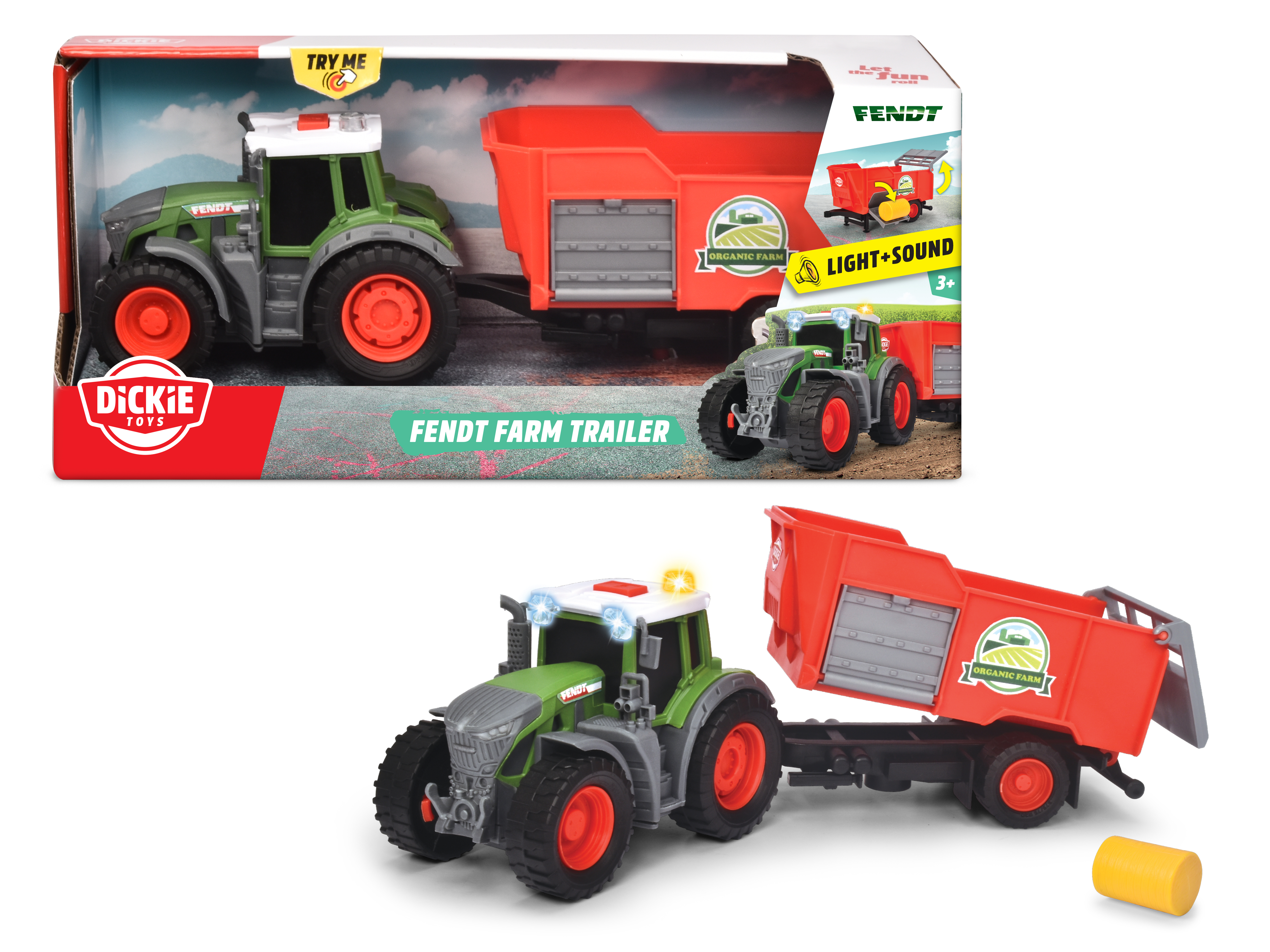 Traktor mit Anhänger Farmset Spielzeugtraktor Bauernhof Trekker mit Anhänger 